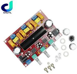 Xh-m139 2.1 channel digital power amplifier board 12v-24v wide voltage TPA3116D2 2*50W 100W