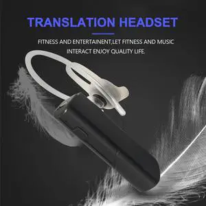 Smart Wireless Translation Headset Bluetooth 5.0 Voice Translator Earphone 33 Languages Instant Real-Time Translation-B Rich