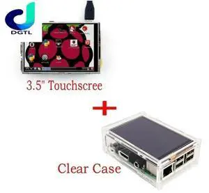 3.5" LCD TFT Touch Screen Display for for Raspberry Pi 3 Model B Board + Acrylic Case + Stylus