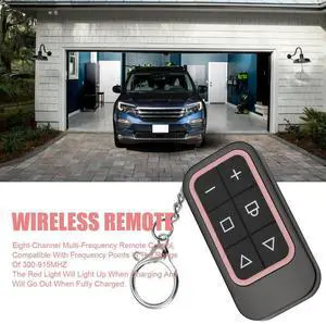 Wireless Remote Control 8-Channel Multi-Frequency Garage Door Rechargeable Full-Frequency Copy Remote Control