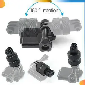 360 Degree Rotating Joint Connector Bracket With 90 Degree Elbow Tripod Mount Screw Adapter For Gopro 13 12 11 Action Camer
