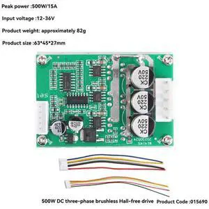 Forward And Reverse High Power Controller Brushless Hallless Motor Driver Board For Brushless DC Hall Motor