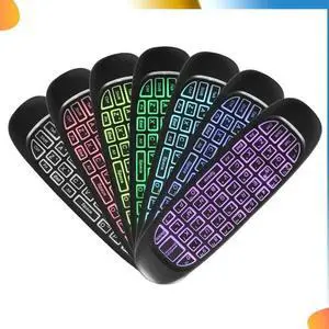 2.4G RF Remote Control Air Mouse Wireless Keyboard Voice Backlight C120 For Android TV Box