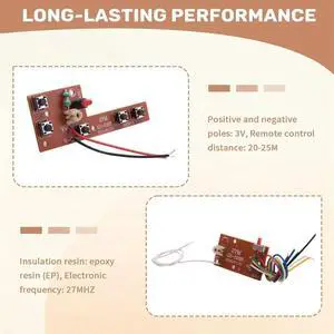 10PCS 5CH RC Remote Control 27Mhz Circuit PCB Transmitter And Receiver Board Car Radio System Accessories 20-25M