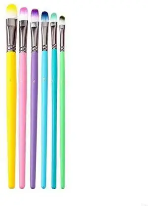 6Pcs Watercolor Pen Paintbrush Nylon Hair Paint Brush Artist Oil Painting Brush