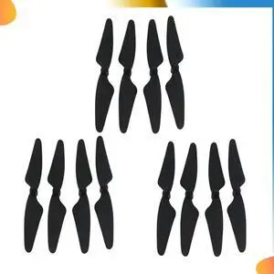 12Pcs For Hubsan H501S X4 RC Quadcopter Propellers Blades 6CW/6CCW, Black
