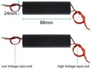 5Pcs High Voltage Generator DC 6-12V to 1000KV Boost Step-Up Inverter Arc Pulse Generator Power Module Rich