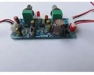 Single Power DC 9 - 32V Preamp Amplifier Board with Bass Volume Adjustment Low Pass Filter Bass Subwoofer