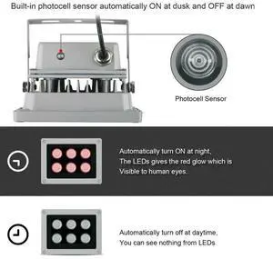 6pcs Array Led IR Outdoor IP65 Waterproof Night Vision for CCTV Camera 90 - 60 - 45degree Infrared Lamp Array IR Illuminator