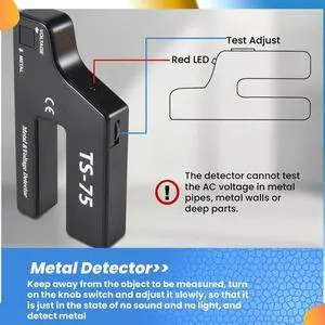 Handheld l Voltage Detector, Cable Pipe Wire Detection, Pipeline Wiring Detector TS-75
