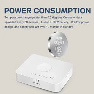 Tuya Zigbee Smart Temperature And Humidity Sensor Humidity Monitoring For Alexa Google Assistant