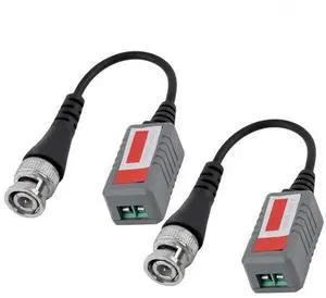 BZX-212L 1 Channel Passive Video Transceiver for Balun BNC CCTV Connector CAT5 Cable Black Color Durable BZX-212L 1 Channel Passive Video Transceiver for Balun BNC CCTV Connector CAT5 Cable Black Color Durable