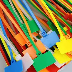 250pcs Nylon Cable Tie Plastic Loop Ties Markers Cable Self-locking Zip Ties Office Plastic Loop Ties Wire Wraps Fixing Straps