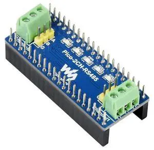 Pico-2CH-RS485, 2-Channel RS485 Module For Raspberry Pi Pico, SP3485 Transceiver, UART To RS485, Standard Pi Pico Header