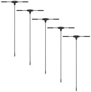 High Transmission Efficiency 2.4G T-Type Antenna(5PCS) 4 Connectors 100Mm Line Length For RC FPV Drone DIY Parts