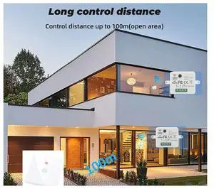 Home Wireless Touch Switch Light Electrical 433Mhz Remote Control Wall Panel Button Receiver Led Lamp 3 Gang Switch