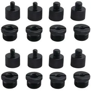 16Pcs Mic Stand Thread Adapter Set,5/8 Female To 3/8 Male And 3/8 Female To 5/8 Male Screw Adapter Thread