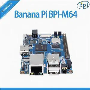 Banana Pi BPI-M64 single board computer adopts Allwinner A64 design, 2 GB RAM and 8G eMMC
