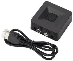 Dual Headphone Jack 3.5mm Digital To Analog 5.0 Bluetooth Receiver with Optical Fiber, Amplifier