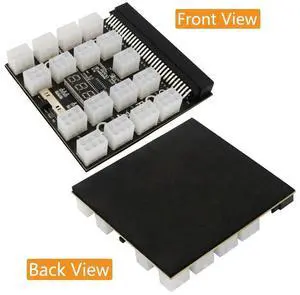 Power Supply Breakout Board for 750W/1200W GPU PSU Power Module Server Card Conversion 6Pin to 8Pin 50cm Cable for BTC Mining