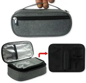 Insulin Case Bag Portable First Aid Kits Insulin Cooling Pack Lightweight Travel Pocket Carrying Bag Drug Freezer for Diabetes
