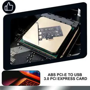 PCI-E to USB 3.0 PCI Express Card Incl.1 USB C and 2 USB A Ports, M.2 NVME to PCIe 3.0 Adapter Card with Bracket Rich