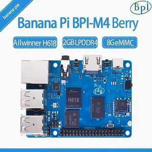Banana Pi BPI-M4 Berry adopts Allwinner Technology H618 chip design, with 2G memory and 8G eMMC