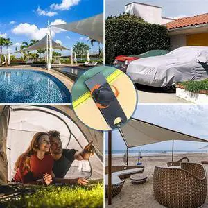 24 PCS Tarp Clips Heavy Duty Lock Grip Awning Clips,Tarp Clamps Tarp Fasteners,Tent Clips Pool Awning Cover Bungee Rich