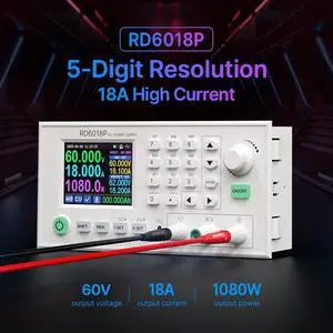 Laptop Repair DC Adjustable Steps Down Voltage Regulated Power Supply Buck Converter RD6018P-W 5 Digit Display