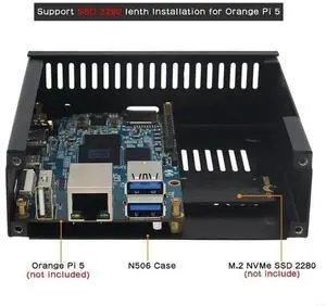 N506 for Orange 5 5B Cooling Case- Box Support SSD 2280 with Antenna Holes