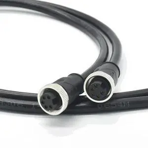 3 - core 4P5 - pin 6 - hole molded plug with strip line, 7/8 connector, Round aviation plug power