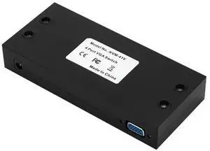 1080P 4 In 1 Out VGA Switch, Four Cut One Out VGA Audio Video Converter for Computer, Projector, Set - top Box, Notebooks