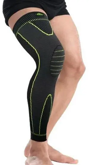 Sports Knee Pads, Lengthen Leg Sleeve, Non - slip Bandage, Compression Leg Warmer, Unisex, 1pair Stripe Fitness
