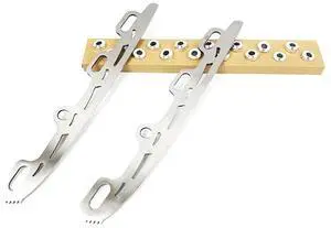 Ice Skating Blade Stainless Steel Inline Figure Skate with Knife Tooth for Adult Kid Roller Skates Shoes 326Mm Rich