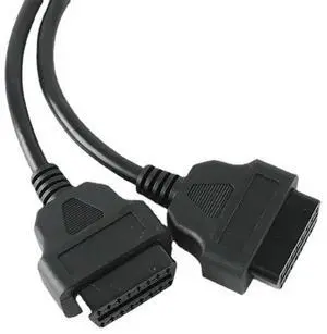 1 To 2 OBD Connector Adapter Cable, 30CM OBD2 16 Pin Cable Extension Splitter Male To Dual Female Y OBD 16Pin Cable