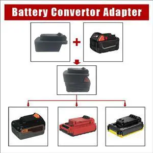 Adapter for Milwaukee M18 18V Conversion for BLACK&DECKER PORTER CABLE 18V 20V Lithium Converter Rich