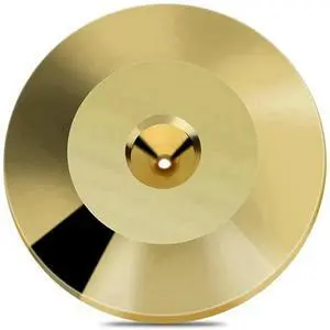12 Pcs Speaker Pure Copper Spikes Pads Hifi Speaker Box Isolation Floor Stand Feet Cone Base Shoes Pad (Gold)