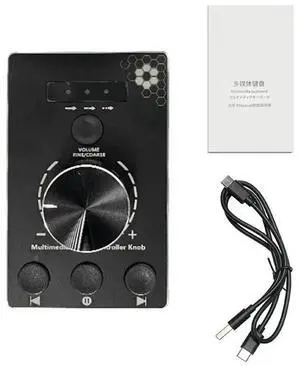 Multimedia Pc Computer Speaker Volume Controller Knob with 3 Volume Control Modes and One-Click Mute Function