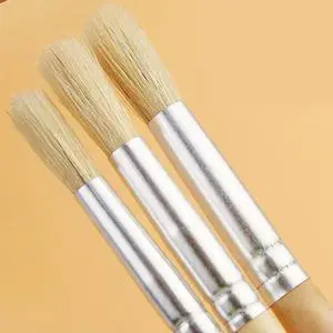 12 Pieces Professional Oil Paintbrush Artist Paint Brush Round Tip, for Beginner Watercolor Gouache Painting Art Project
