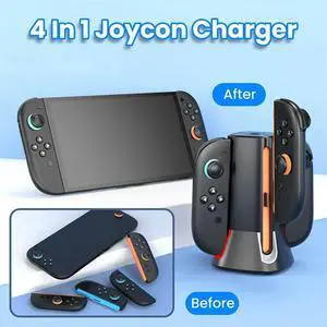 4 Controllers For Charging Dock For Switch 2 J-Con Gamepad Left And Right Controllers With 4 Slot Fast Charge 4 Controllers For Charging Dock For Switch 2 J-Con Gamepad Left And Right Controllers With 4 Slot Fast Charge