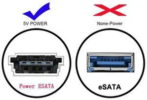 ESATA to USB C Cable USB Type C Male Host to ESATA ESATAp HDD Cable for Laptop PC Rich