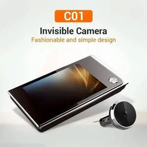 Escam C01 3.5 inch Digital LCD 120 Degree Peephole Viewer photo visual monitoring electronic cat eye camera doorbell camera