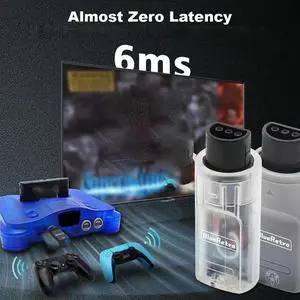 Wireless Game Controllers Adapter for Nintendo 64 Console for PS3//Nintendo Switch Game Controllers Gray Rich