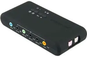 USB 7.1 Sound Card with SPDIF & USB Extension Cable, remote wake - up support, USB2.0 sound card add on cards, Chipset