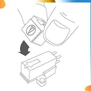 For AT3600L Replacement Stylus Vinyl Recorder Motorized Magnetic Cartridge, Easy Install Durable