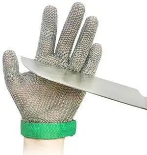 Stainless Steel Ring Mesh Anti Cut Knife Resistant Chain Mail Kitchen Butcher Gloves
