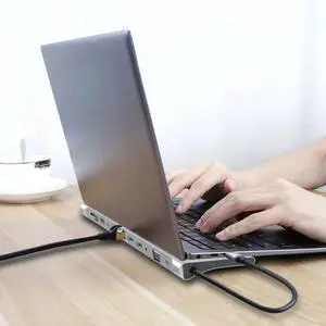 12 - in - 1 Type - C Docking Station for Laptop, 4K, PD, MST Dual Monitor, Dual HDTV, VGA, RJ45, SD TF, MacBook 12 - in - 1 Type - C Docking Station for Laptop, 4K, PD, MST Dual Monitor, Dual HDTV, VGA, RJ45, SD TF, MacBook