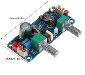 DC9-32V Low Pass Filter Bass Subwoofer Pre-AMP Amplifier Board Single Power