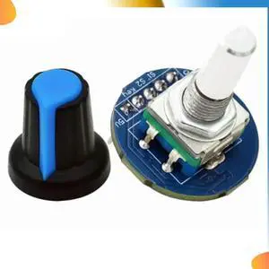 360 Degree Rotary Encoder Module Encoder Rotary Potentiometer With Knob Cover For EC11 Capacitor Devices