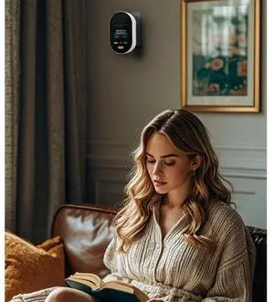 Carbon Monoxide Detectors 3In1 Plug In Portable Carbon Monoxide Detector With Temperature Humidity Sensor Lcddispl